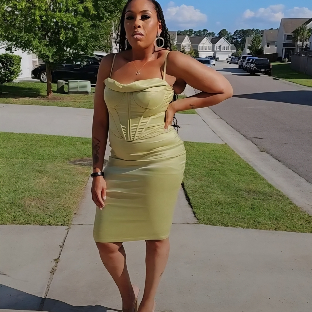 Green With Envy Midi Dress